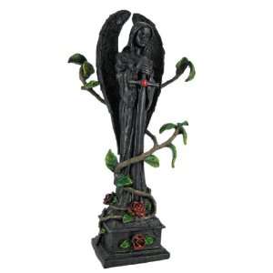  Mourning Angel Creeping Roses Statue Figure