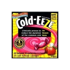  Cold EeZe Cold Remedy Lozenges, 18 CT Straberries & Cream 