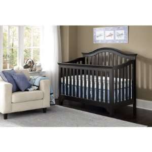  Creations Baby Mesa 4 in 1 Convertible Crib   Black: Baby