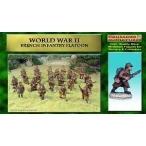   World War II French Infantry Platoon Box (24) Toys & Games
