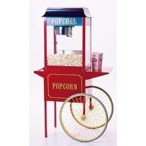 1911 Antique Popcorn Popper with 8oz kettle with Cart:  