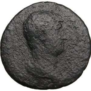  132AD Ancient Roman Coin HADRIAN w/ Goddess Indulgentia 