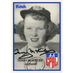 Terry McKinley AAGPBL Legendary Ladies of Baseball Autographed Trading 
