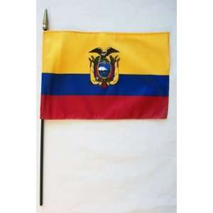  Ecuador (State)   8 x 12 World Stick Flag: Patio, Lawn 