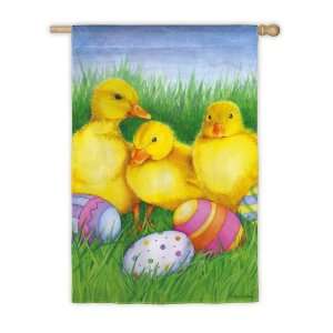    Garden Size Flag, Easter Eggs & Baby Ducks: Patio, Lawn & Garden