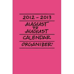  2012 2013 August to August Calendar/Organizer Fuschia 