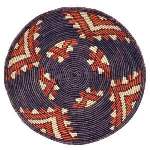Hand Woven African Basket, 14 Inches, #62, Straw Basket, Decor for the 