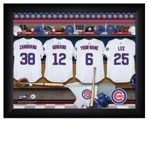  Chicago Cubs Personalized Locker Room Print Sports 