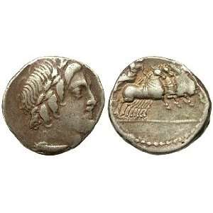  Roman Republic, Anonymous, 86 B.C.; Silver Denarius Toys & Games