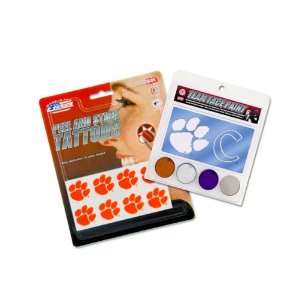    Clemson Tigers Face Paint and Tattoo Pack: Sports & Outdoors