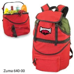  Arkansas at Fayetteville Printed Zuma Picnic Backpack Red 