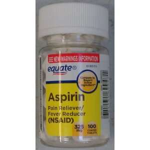  Equate Aspirin Tablets 325 Mg Pain Reliever/Fever Reducer 