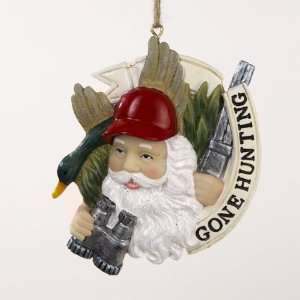 Pack of 12 Country Cabin Santa Claus Gone Hunting Christmas 