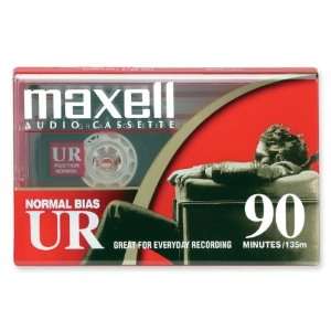 Maxell 90 Minute Audio UR90 Tape Cassette, 10 Count [Retail Packaging]