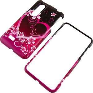    Purple Heart Protector Case for LG Thrill 4G P925 Electronics