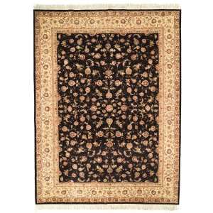  Safavieh Tabriz Floral Collection TF90 Hand Knotted Black 