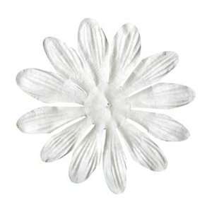   Bazzill Paper Flowers   White Gerbera 4 6/Pkg Arts, Crafts & Sewing