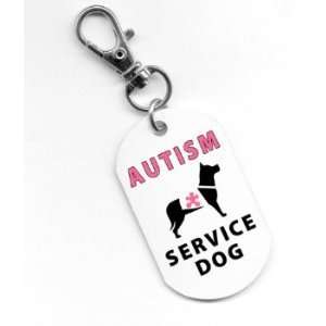  Creative Clam Autism Service Dog Pink Medical Alert 1 X 2 