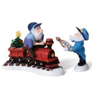  Department 56 North Pole All Aboard New Set of 2 