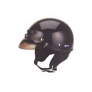  Half Shell Black DOT Motorcycle Helmet: Automotive