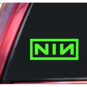 Nine Inch Nails Vinyl Decal Sticker   Lime Green 