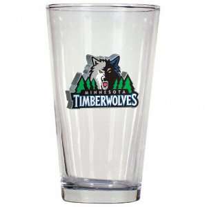  Minnesota Timberwolves 3D Logo Pint Glass Sports 