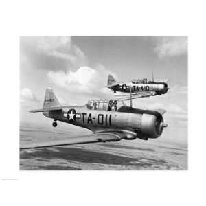   planes in flight, AT 6 Texan Poster (24.00 x 18.00)