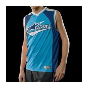  Alpinestars Varsity Tank Top , Color: Blue, Size: 2XL 