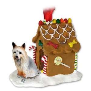  NEW Silky Terrier Ginger Bread House Christmas Ornament 