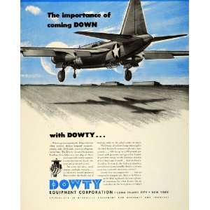  1943 Ad Dowty Equipment Corp Long Island City NY Aircraft 
