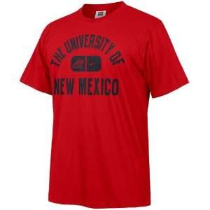   Nike New Mexico Lobos Red College Athletic T shirt