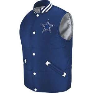  Dallas Cowboys Mitchell & Ness Throwback Snap Vest 