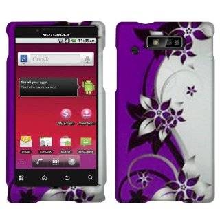   Purple/Silver Vines Design Snap On Protector Hard Case Protector Cover