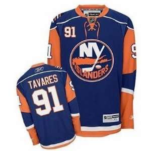  York Islanders Jerseys #91 John Tavares Blue Hockey Authentic Jersey 