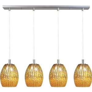 Carte Collection Contemporary Satin Nickel finish Multi Pendant with a 