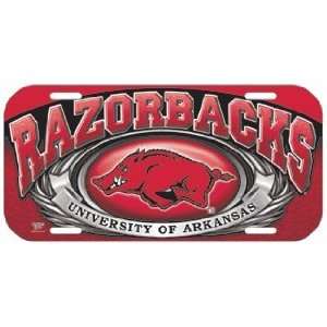   Razorbacks NCAA High Definition License Plate 