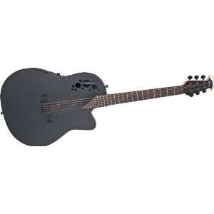  Ovation Elite 1868 TX Acoustic Electric Guitar Black 