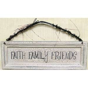  Faith, Family, Friends Sign: Home & Kitchen