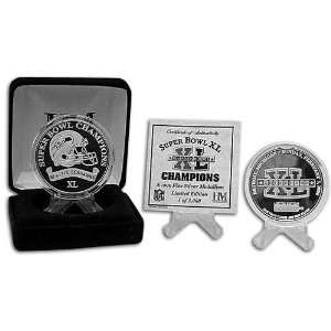   Highland Mint Super Bowl XL Champion Silver Coin: Sports & Outdoors