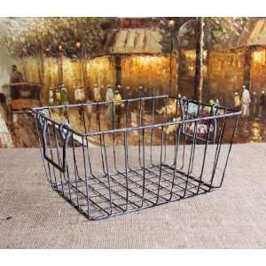  Shabby Cottage Chic Wire Storage Basket: Home & Kitchen