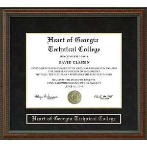  Heart of Georgia Technical College (HGTC) Diploma Frame 