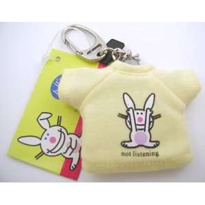   Bunny Not Listening T Shirt Key Chain by Basic Fun: Office Products