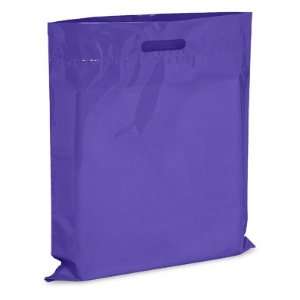  15 x 18 2 Mil Purple Die Cut Handle Bags Health 