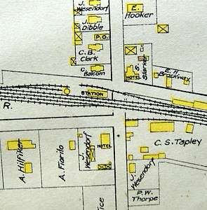 ORLEANS COUNTY NEW YORK VILLAGE STREET PLAN PLAT MAP 1913 FANCHER 