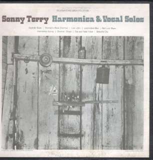 Sonny Terry   Harmonica & Vocal Solos NM LP  