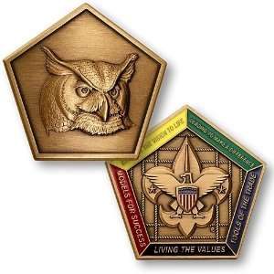  Owl Wood Badge Medallion 