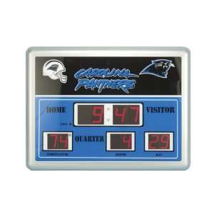 Carolina Panthers Scoreboard Clock Thermometer 14x19   NFL Football 