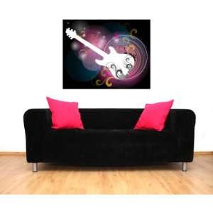   Guitar Wall Decal Sticker Graphic By LKS Trading Post
