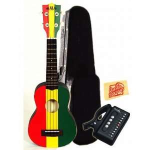   , Tuner, and Polishing Cloth   Tri Color Reggae Musical Instruments