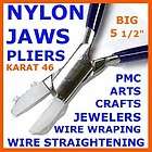 Flat Nylon Jaws Plier Straighten Harden Wire Artist Beads Soft Jaw 